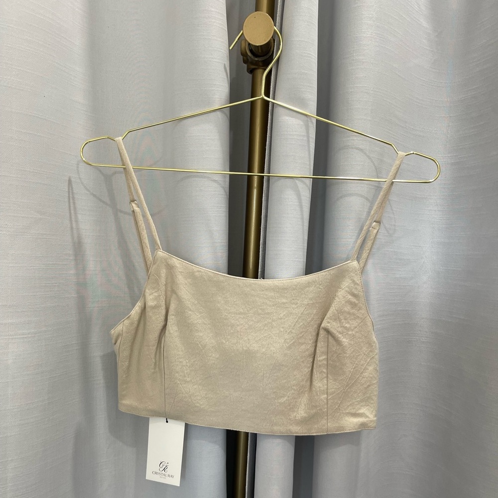 NWT Women’s The HandLoom LA oatmeal crop top